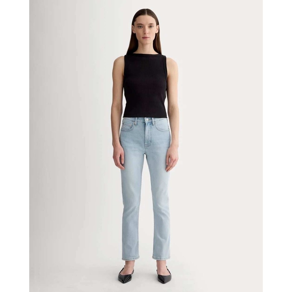 Everlane The Original Cheeky Jean Light Wash Blue Organic Cotton 28 Regular